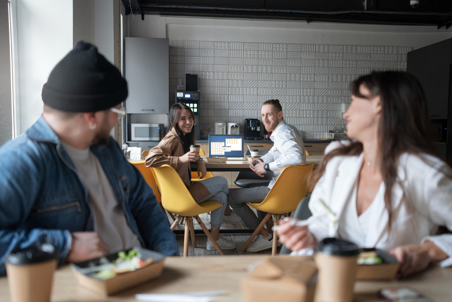 área de convivência do coworking